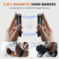 Hand Warmers Rechargeable 2 Pack Magnetic 3 Settings Fast Heating Electric Portable Pocket Heater for Women Men Outdoor Camping