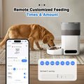 Automatic Cat Feeder, APP Control, Dog Feeder Automatic with Timer, Cat Food Dispenser, Locked Lid, Feeding＆Recordi