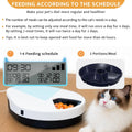 Automatic Cat Feeder Wet Food with Cooling, Semiconductor Refrigeration, with Timer, 5 Food Compartments for 330G Pet Food