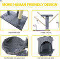 Cat Tree Cat Tower Cat Scratching Post for Indoor/Outdoor Cats, Cat Activity Centre 140Cm Cat Climbing Frame Tree Cat