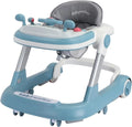 2 in 1 Baby Walker, Toddler Baby Push Walker with Removable Feeding Tray and Music Tray(Without Battery), Foldable Walker
