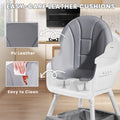 Baby High Chair, Portable Baby Dining Chairs Eat & Play Convertible High Chair with Double-Layer Dinner Plate and Toy Rack