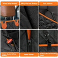 Universal Waterproof Pet Car Seat Cover，Dog Car Seat Cover for Back Seat with Mesh Window Double-Layer Thickening Anti-Dirty