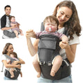 6-In-1 Baby Carrier for Newborn, Toddler with Removable Seat, Grey