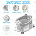 Baby Bath Seat for Babies 6 Months Plus.Cute Bear Non-Slip Baby Bath Chair Safe Infant & Newborn Bathtub Chair