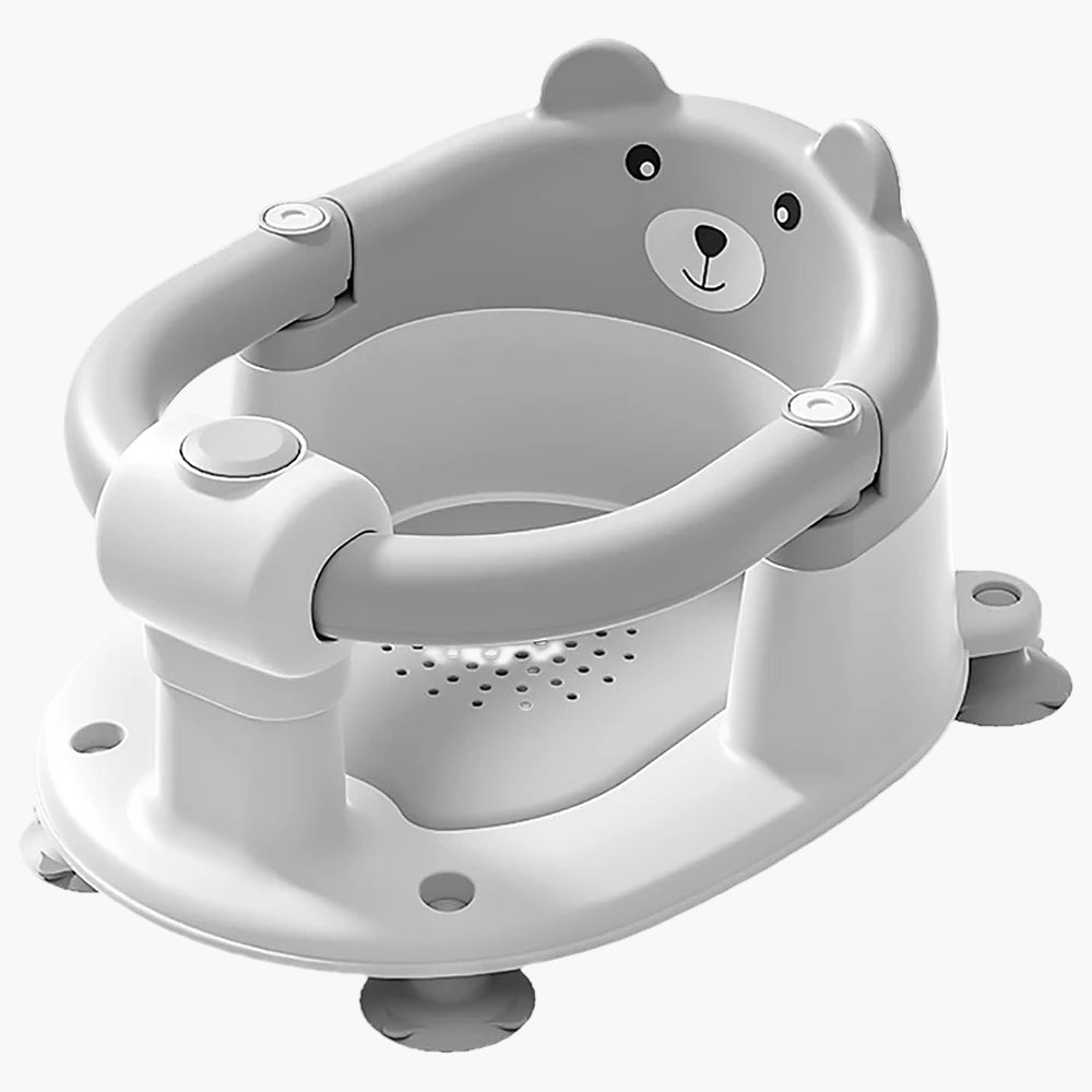 Baby Bath Seat for Babies 6 Months Plus.Cute Bear Non-Slip Baby Bath Chair Safe Infant & Newborn Bathtub Chair