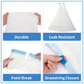 4 Rolls 60 Count 17X19Inch DOEL Self-Cleaning Cat Litter Box Trash Bags Drawstring Design Waste Bags Cat Litter Box Liners