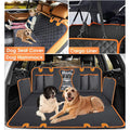 Universal Waterproof Pet Car Seat Cover，Dog Car Seat Cover for Back Seat with Mesh Window Double-Layer Thickening Anti-Dirty