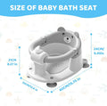 Baby Bath Seat for Babies 6 Months Plus.Cute Bear Non-Slip Baby Bath Chair Safe Infant & Newborn Bathtub Chair