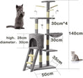 Cat Tree Cat Tower Cat Scratching Post for Indoor/Outdoor Cats, Cat Activity Centre 140Cm Cat Climbing Frame Tree Cat