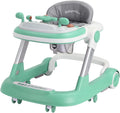 2 in 1 Baby Walker, Toddler Baby Push Walker with Removable Feeding Tray and Music Tray(Without Battery), Foldable Walker