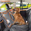 Universal Waterproof Pet Car Seat Cover，Dog Car Seat Cover for Back Seat with Mesh Window Double-Layer Thickening Anti-Dirty