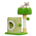 53Cm Small Cat Tree with Scratching Post - Indoor Cat Tower with Cave, Perch & 2 Play Balls for Kittens & Cats