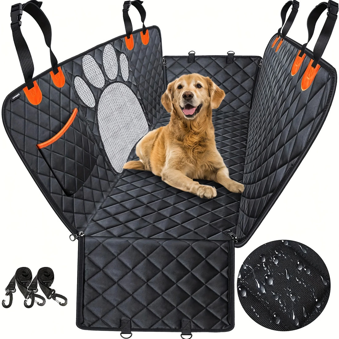 Heavy-Duty Dog Car Seat Cover Rear Seat Protector for Pets Dog Seat Cover Scratch-Resistant Wear-Resistant Slip Pad Pet Hammock